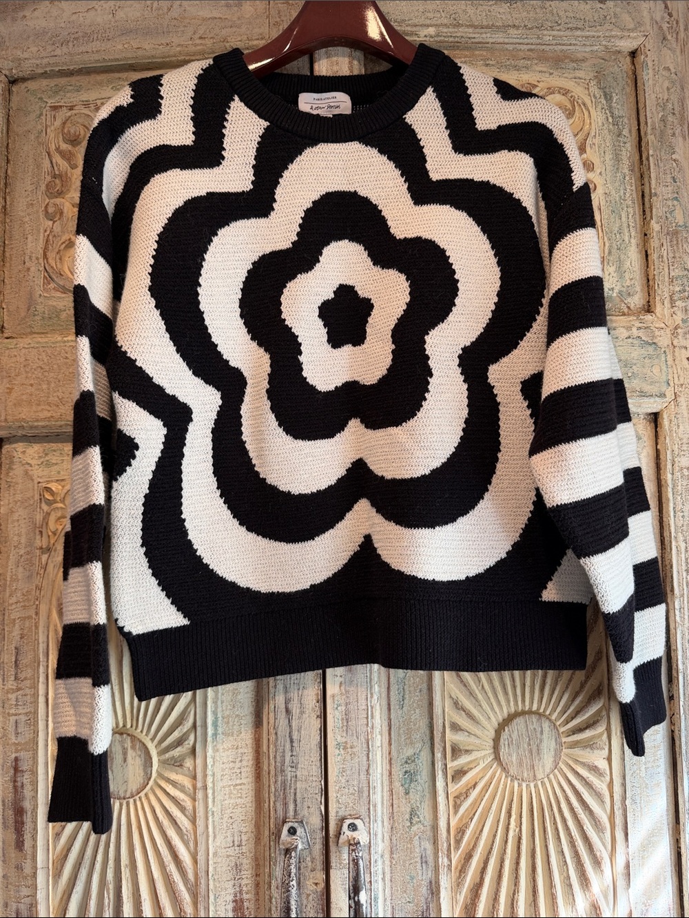 NWOT & Other Stories Floral Motif Jacquard Sweater